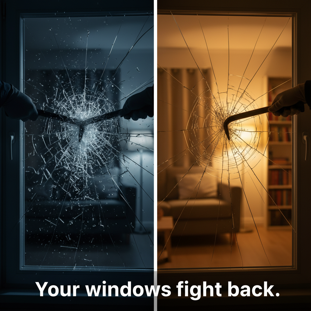 Security film window comparison
