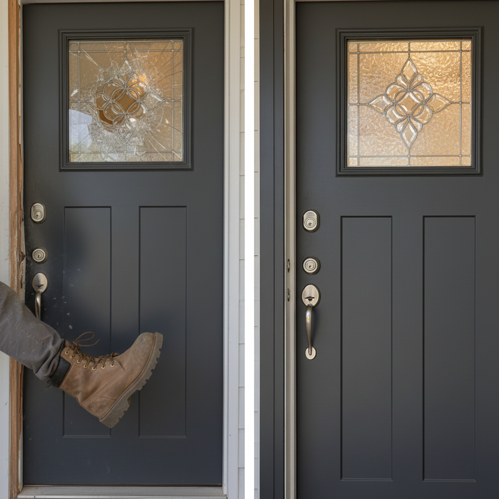 Door security comparison